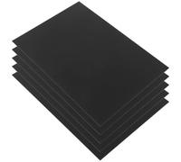HOMOCONO Acrylic Sheets with Smooth Cutting Edges and Superb Flatness 2mm Thick 5pcs Black 11.7x8.3in for DIY Projects for Laser Cutting, Art Creations, Sign Material and Engraving