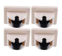 HOMOCONO Adhesive Caster Wheels White 4 Pcs Plastic Mini Wheels that Will Not Scratch the Floor, Safer to Move and Push for Small Appliances and Storage Boxes for Trash Can Accessories
