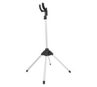 HOMOCONO Adjustable Height Clothes Steamer Stand Garment Hanger Rack with Foldable Design and Stable Support, Black and Aluminium Alloy 90-160cm Height for Home Use and Travel