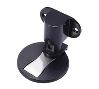 HOMOCONO Adjustable Magnetic Door Stopper Stainless Steel Black Heavy Duty Protective Design Prevent Door Hitting Against Wall for Office and Hotel