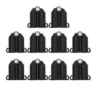 HOMOCONO Adjustable Plant Trellis Connector Clips Efficient Support for Climbing Plants and Vegetable Trellis Stakes 10pcs Black Abs Material for Garden and Greenhouse Use