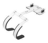 HOMOCONO Adjustable Snare Drum Back Frame Aluminum Alloy White 19.7x15.7x5.12 Inch Easy to Assemble and Disassemble Convenient to Carry with Shoulder Strap for Marching Snare Drum