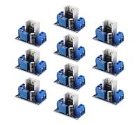 HOMOCONO Adjustable Voltage Regulator Board with Efficient Conversion 10pcs Power Converter Module and Compact Metal Design for Car Voltage Regulator and Noise Sensitive Audio Equipment