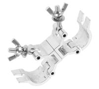 HOMOCONO Aluminum Alloy Double Ring Light Clamp Cross-Shaped Universal Design for Stable Stage Lighting and Moving Head Fixtures