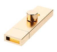 HOMOCONO Aluminum Alloy Flush Bolt for Sliding Doors Easy to Install Security Bar Anti Latch for Bathrooms Bedrooms Garages and More Construction