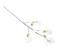 HOMOCONO Artificial Cherry Blossom Branches and Thanksgiving Decorations White Plastic Flowers with No Withering and No Fallen Leaves for Home Adornment for Stages and Thanksgiving