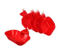 HOMOCONO Automatic Chicken Waterer Cups 5Pcs Large Spillproof Poultry Drinker Bowls for Hens Ducks Geese Suitable for Backyard Farming