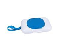 HOMOCONO Baby Wipes Case Portable Blue Plastic Wipes Holder Box Convenient Tissue Case for Baby Infant Travel Nursery