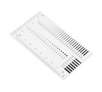 HOMOCONO Badge Gauge Ruler for High Precision Inspection Scratch Measurement Tool Flaw Detection Ruler for Area Measuring Instrument