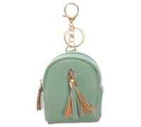 HOMOCONO Bag Key Portable Zipper Chain Fastener and Design Change Adorable Blue Pu Mini Backpack Coin Purse with Handbag for Everyday Use