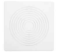 HOMOCONO Bathroom Fan Grill Cover Replacement with Spring Mechanism | White Plastic Vent Design, Universal Fit for Wall Exhaust Vent and Bathroom Ventilation Fan