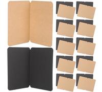 HOMOCONO Blank for Sending Personalised Blessing round Corners 50pcs Kraft Paper Greeting Cards DIY Message Cards for Thank You Letters and Festival Greetings