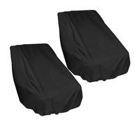 HOMOCONO Boat Seat Protector 2pcs, Black Waterproof 210D Oxford Cloth Replacement Boat Seat Covers with Snug Fit for Boat Seat and Sailing Use