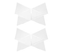 HOMOCONO Book Holders Multipurpose Racks 2pcs Book Stands X-Shape Acrylic for Reading and Library Use