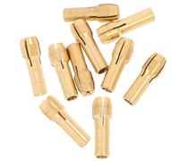 HOMOCONO Brass 10pcs Collet Chuck Set 0.5-4.3Mm Shank Diameter for Rotary Tool Accessories and Precision Crafting
