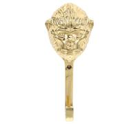 HOMOCONO Brass Animal Wall Hook Gorilla Head Design with Easy Installation and Handpolished Finish, Heavy Duty Golden Coat Hook for Entryway and Bedroom Decorative Hanging