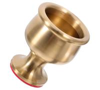 HOMOCONO Brass Desktop Buddhism Cup Decorative Offering Cup with Smooth and Comfortable Feel, Golden Colour Suitable for Place of Worship and On-the-go Use