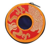 HOMOCONO Buddhist Bell Box Sturdy Nepal Style Bell Storage Case Handmade for Meditation in Home Or Temple Color