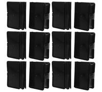 HOMOCONO Candy Storage Boxes Plastic Containers Creative Book Shaped 12pcs with Flip Top Opening, Black Versatile Storage for Wedding and Special Occasions for Candy and Small Treats