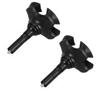 HOMOCONO Cane Tips Replacement with Universal Design 2pcs Heavy Duty Non- Foot Pads Lightweight and Aluminium Alloy, Fits 19mm Rods for Crutches and Walking Sticks for Outdoor