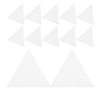 HOMOCONO Canvas Versatile White Sheets Triangle Plastic 20pcs Mesh Optimal Grid Size for Crafts and Application, for DIY and Cross Stitch Projects