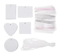 HOMOCONO Car Air Freshener Sublimation Blanks Felt Replacement Sheets with Elastic Cord for DIY Photo Aroma Diffuser in Auto Interior
