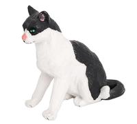 HOMOCONO Cat Figurine Decor Creative Craft Statue for Boys and Girls Lightweight Cognitive Toy for Home and School Cat Model Fine Craftsmanship and Unique Texture