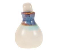 HOMOCONO Ceramic Essential Oil Bottle Scent Oils Oil Catch Can Sample Bottles Essential Oil Roller Bottles Mini Essential Oil Bottles Thai Massage Oil Jar Sky-blue Ceramics