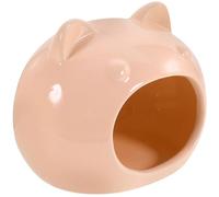 HOMOCONO Ceramic Small Animal Hideout for Guinea Pigs and Hedgehogs with Cooling House Feature and Decorative Touch, for Hamster Natural Habitat and Comfortable Rest