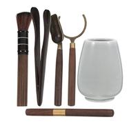 HOMOCONO Ceramic Tea Ceremony Bottle Set with Strong and Sturdy White Finish, Includes Different Tea-Making Tools, Chic and Unique Style, Gift for Friends, Relatives and Colleagues