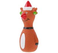 HOMOCONO Christmas Themed Latex Dog Chew with Funny Design, Squeaky Puppy Training Suitable for Travel Activities and When They Are Alone