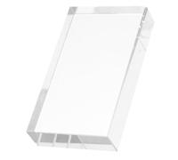 HOMOCONO Clear Glass Rectangular Prism for Physics Experiments and Photography Compact Optical Science Tool for Light Refraction for Boys and Projects and Garden Window Ornaments