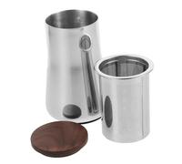 HOMOCONO Coffee Grounds Filter Tea Coffee Filter Fine Mesh Strainer Icing Sugar Sifter Liquid Strainer Cup Straining Sieve Soy Milk Strainer Sugar Shaker Duster Fine Mesh Sieve