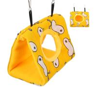 HOMOCONO Comfortable Yellow Bird Nest Parrot for Hammock Made of Wear-resistant Cotton Suspended Bird Cage Accessory Small Pets Suitable for House and Door Use