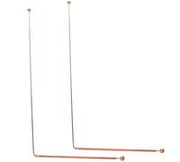 HOMOCONO Copper Dowsing Rods 2Pcs Dual-End Ball Tips for Ghost Hunting and Water Divining, Portable and Easy-To-Carry Divining Tools for Outdoor Exploration
