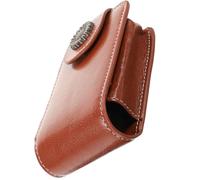 HOMOCONO Cosmetic Pu Carry for Traveling and Outdoor for Use to Bag Portable Lipstick Case with Built-in Mirror, Mini Makeup Pouch Made of Sturdy Polyester Easy Women