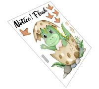 HOMOCONO Decal Dinosaur Bathroom and Easy to Paste and Remove PVC Cartoon Seat Sticker Self Adhesive Toilet for Home Decoration Public Toilet