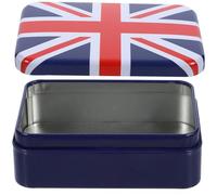 HOMOCONO Decorative Tin Metal Cookie Jar with Lid, Practical Rectangular Festival Cookie Tins for Independence Day and Special Occasions, Featuring Fine Workmanship and Assorted Colour