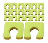HOMOCONO Disposable Foam Toe Separators Yellow Eva Sponge Material 200pcs Promotes Sanitary Practices and Reduces Cross-contamination for Pedicure and Manicure for Home and Foot