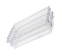 HOMOCONO Document Storage Box Stackable Plastic File Organizer with Two Layers 36.5X24.3X9Cm for Office and Home Use