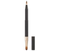 HOMOCONO Double-Ended Lip Brush 4.7In Retractable Metal Makeup Brush for Lipstick and Concealer Application Travel Mini Beauty Tool for Women