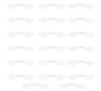 HOMOCONO Dragonfly Wing Earrings Accessories Simulated Wing Craft White Organza 20pcs Elegant Design Lightweight for Holiday Parties