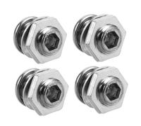 HOMOCONO Drum Air Vent Screws Alloy Material with Washer and Gasket 4pcs with Easy Installation and Longterm Reliability for Snare Drum for Recordings and Performances