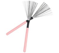HOMOCONO Drum Brushes with Maple Wood Handle and High-carbon Steel Wire, Lightweight and Comfortable to Hold Portable Drum Wire Brush for Jazz, Folk, and Beginner Drummers