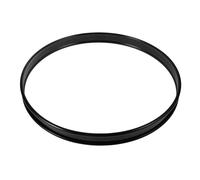 HOMOCONO Drum Hoop Drum Ring Iron Black Modern Sophisticated Design Enhanced Sound Quality Percussion Instruments for Band Performances and Recording Studios