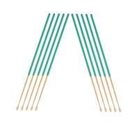 HOMOCONO Earwax Removal Tools for Safe and Easy Ear Wax Removal Bamboo 10pcs with Anti-Skid Handle Ear Cleaning Sticks Green