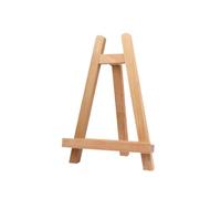 HOMOCONO Easel Firmly A-Frame Wood Mini Stand Portable 27.5cm Tripod and Beech Display Easel for Standing Photographs Paintings for Students and Artists