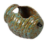 HOMOCONO Ecological Terracotta Pot with Circulating Waterfall and Oxygen Filter for Outdoor Patio Garden and Indoor Decoration 4.88 Inch