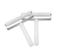 HOMOCONO edge finishing roller, tape pressing tool, white silicone pressure smoothing roller, 2pcs, for mobile phone screen protector and home repair