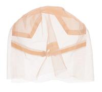 HOMOCONO Elastic Hair Net Lace Wig Cap with Adjustable Strap, Breathable Mesh Hat for Wig Making, for Women’S Use, 10.63X7.48 Inch Beige